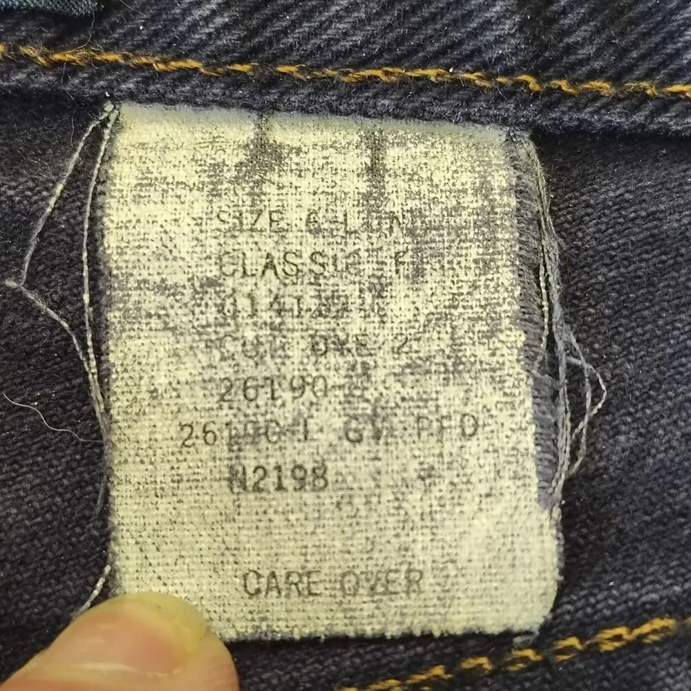 Gap 90s Vintage Heavyweight Indigo Mom Jeans High Rise Tapered Womens 6 Long USA